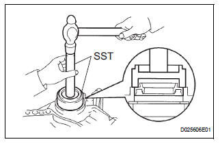 INSTALL DIFFERENTIAL SIDE BEARING RETAINER OIL SEAL