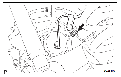 REMOVE SKID CONTROL SENSOR WIRE (for 2WD)