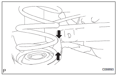 REMOVE COIL SPRING REAR LH