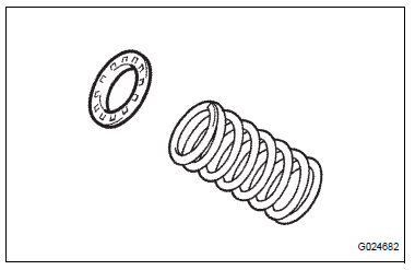 REMOVE REAR COIL SPRING INSULATOR UPPER LH
