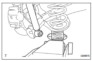 REMOVE SHOCK ABSORBER ASSEMBLY REAR LH