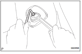 REMOVE SHOCK ABSORBER ASSEMBLY REAR LH