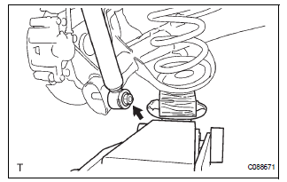 REMOVE SHOCK ABSORBER ASSEMBLY REAR LH