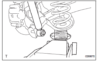 INSTALL SHOCK ABSORBER ASSEMBLY REAR LH