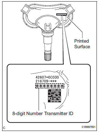 INSTALL TIRE PRESSURE WARNING VALVE AND TRANSMITTER