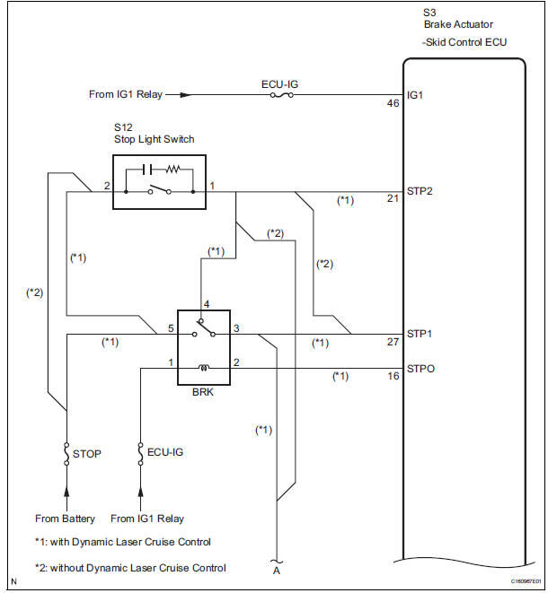 Open in Stop Light Switch Circuit