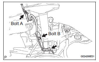 INSTALL FRONT SPEED SENSOR LH