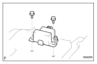 REMOVE YAW RATE AND DECELERATION SENSOR