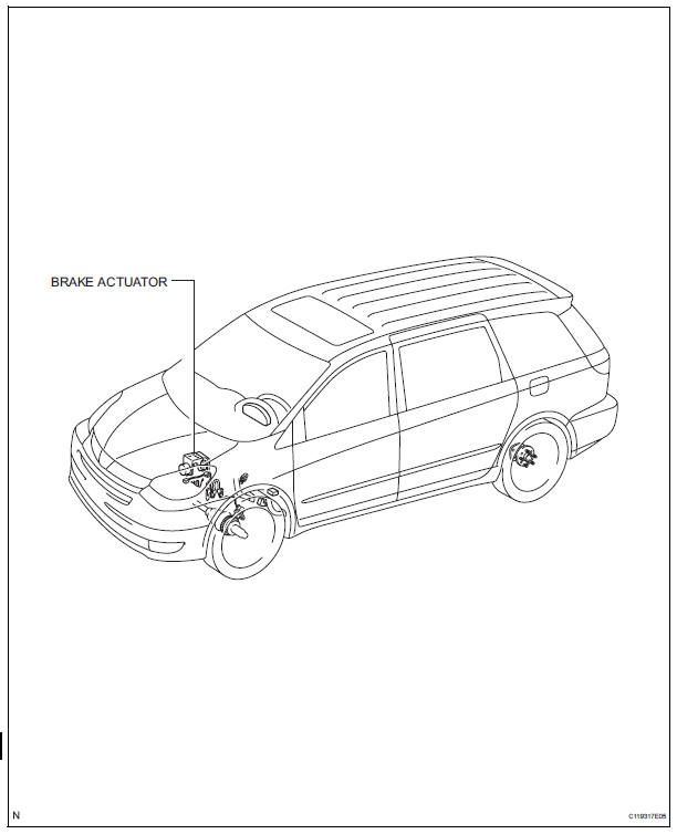 Brake actuator (w/o vsc)