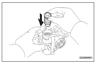 INSPECT FLOW CONTROL VALVE ASSEMBLY