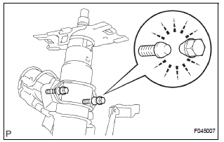 INSTALL STEERING COLUMN BRACKET ASSEMBLY UPPER