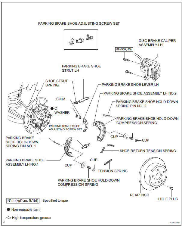 Parking brake assembly