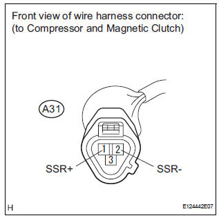 CHECK HARNESS AND CONNECTOR (A/C AMPLIFIER - A/C LOCK SENSOR)