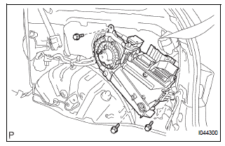 REMOVE AIR CONDITIONING BLOWER ASSEMBLY