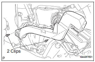REMOVE AIR DUCT ASSEMBLY
