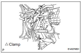 INSTALL NO. 2 INSTRUMENT PANEL BRACE SUBASSEMBLY