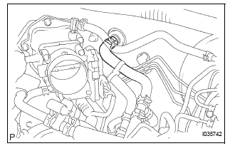 CONNECT HEATER WATER OUTLET HOSE A (FROM HEATER UNIT)