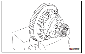 INSTALL FRONT DIFFERENTIAL RING GEAR