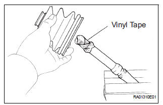 INSTALL REAR DRIVE SHAFT OUTBOARD JOINT BOOT
