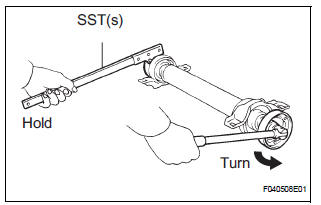 REMOVE CENTER SUPPORT BEARING ASSEMBLY NO.1