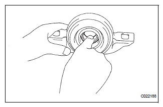 INSPECT CENTER SUPPORT BEARING ASSEMBLY NO.1