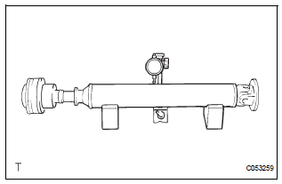 INSPECT PROPELLER SHAFT ASSEMBLY REAR
