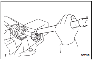INSTALL REAR DRIVE SHAFT INBOARD JOINT ASSEMBLY