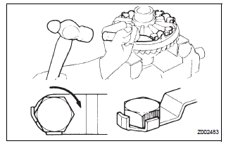 INSTALL DIFFERENTIAL RING GEAR
