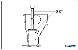 INSTALL REAR DRIVE PINION REAR TAPERED ROLLER BEARING