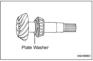 INSPECT TOOTH CONTACT BETWEEN RING GEAR AND DRIVE PINION