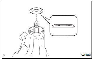 INSTALL REAR DIFFERENTIAL DRIVE PINION OIL SLINGER