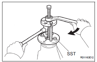 INSTALL REAR DRIVE PINION COMPANION FLANGE SUB-ASSEMBLY