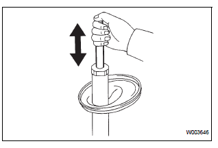 INSPECT SHOCK ABSORBER ASSEMBLY FRONT LH
