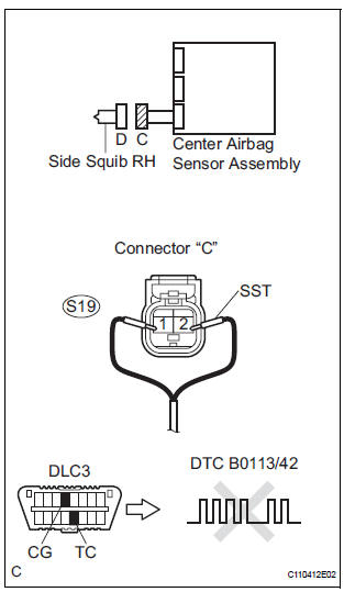 CHECK FRONT SEAT SIDE AIRBAG ASSEMBLY RH (SIDE SQUIB RH)