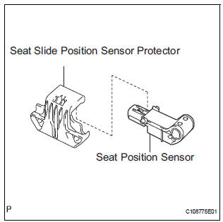 REMOVE SEAT SLIDE POSITION SENSOR PROTECTOR