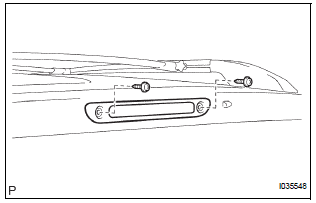 REMOVE CENTER STOP LIGHT ASSEMBLY