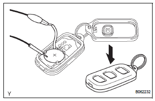 INSPECT DOOR CONTROL TRANSMITTER