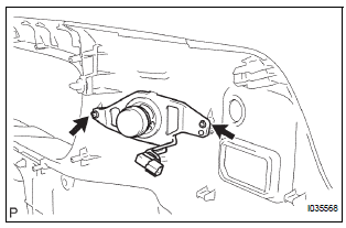 REMOVE NO. 1 SPEAKER ASSEMBLY WITH BOX