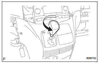 REMOVE SHIFT LEVER KNOB SUB-ASSEMBLY