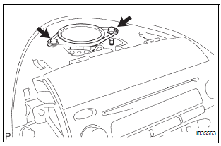REMOVE STEREO COMPONENT SPEAKER ASSEMBLY