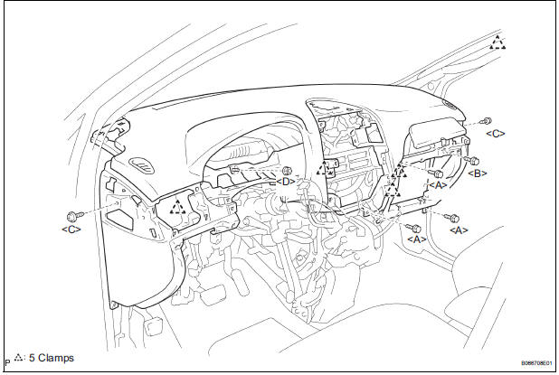 REMOVE INSTRUMENT PANEL SAFETY PAD SUBASSEMBLY