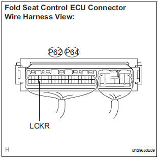  INSPECT FOLD SEAT CONTROL ECU
